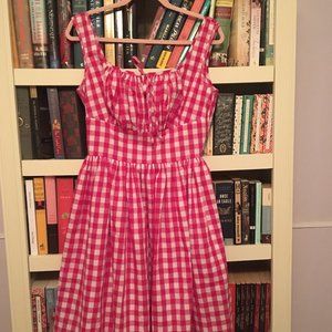 NWT Hearts and found pink gingham Michelle dress
